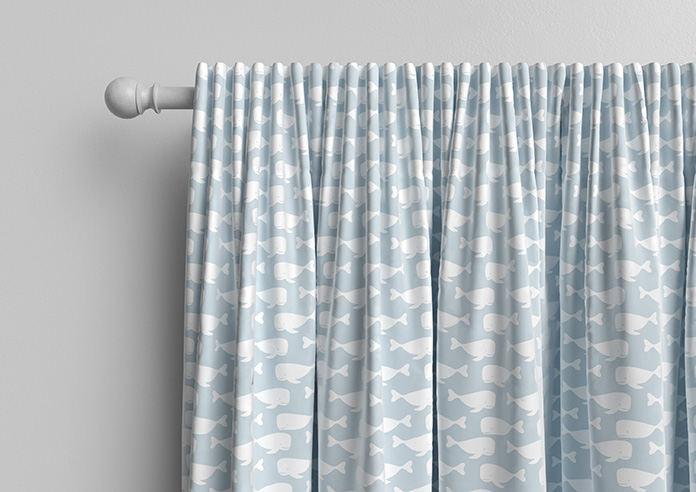 Whaling Around, Cornflower - Made to Measure Curtains - Image 10